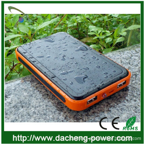 2.1A 4 LED indicators waterproof solar charger 10000mAH with CE ROHS certification
